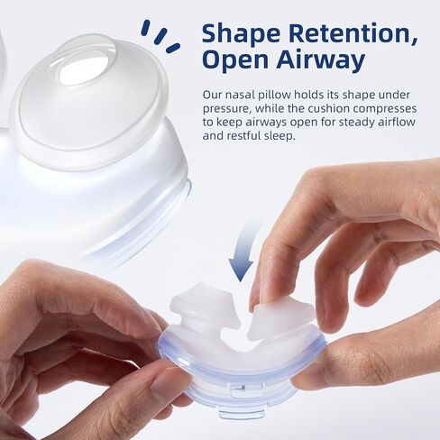 3 Packs Replacement Nasal Pillow Cushion for ResMed AirFit P10, Compatible with Original Airfit P10 Frame, Replacement Silicone CPAP Supplies, Reliable Seal & Lighter Weight, Medium in Saudi Arabia