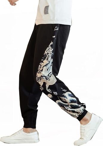 Seidarise Men Men Clan Cargo Jogger Pant Pant Hip Hoppants Harem Pants Sports in Kuwait