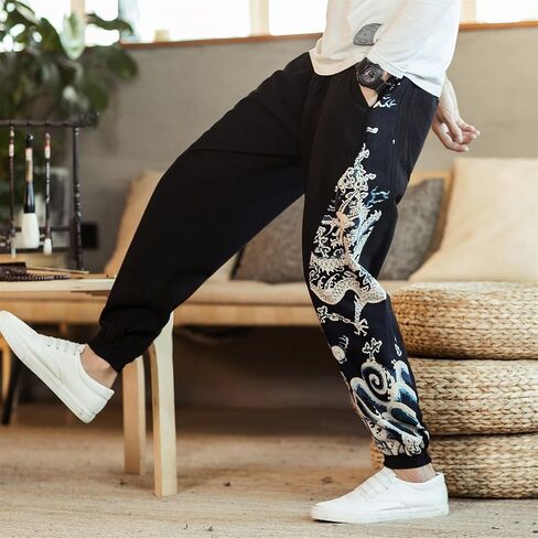 Seidarise Men Men Clan Cargo Jogger Pant Pant Hip Hoppants Harem Pants Sports in Kuwait
