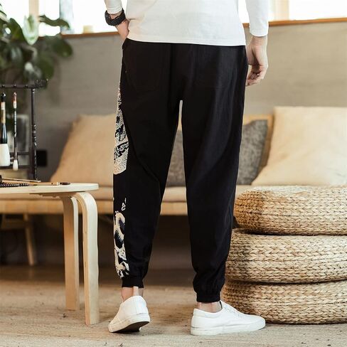 Seidarise Men Men Clan Cargo Jogger Pant Pant Hip Hoppants Harem Pants Sports in Kuwait