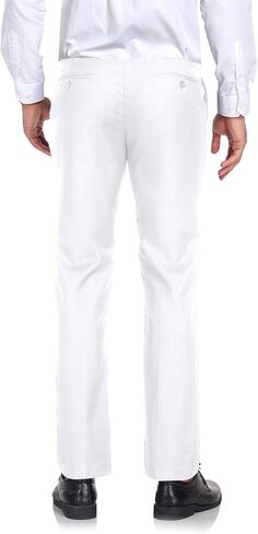 Men's Dress Pants Classic Fit Expandable Waist Casual Flat Front Pant in Saudi Arabia