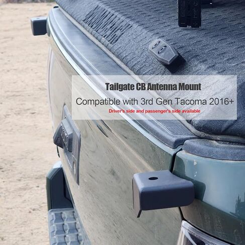 CB Antenna /Whip Flag /Light Pod Mount Brackets for Tacoma 3rd Gen 2016-2023, Tailgate Mounting (Passenger Side) in Kuwait