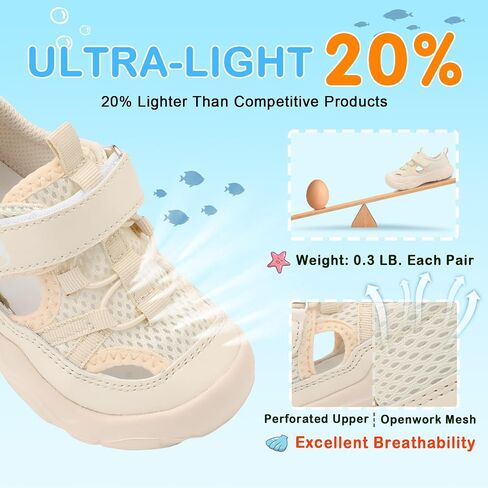 Scurtain Toddler Shoes Boys Girls Kids Sneaker أحذية المشي للتنفس للأطفال in Kuwait