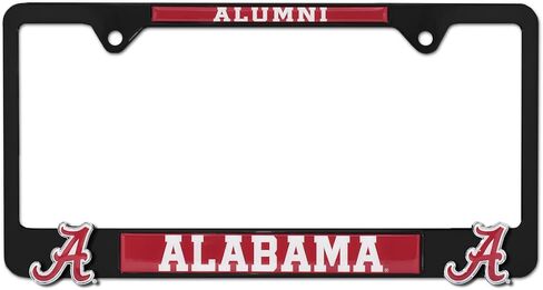 Collegiate Alumni Black Metal Premium License Plate 3D Frame (Texas Tech) in Saudi Arabia