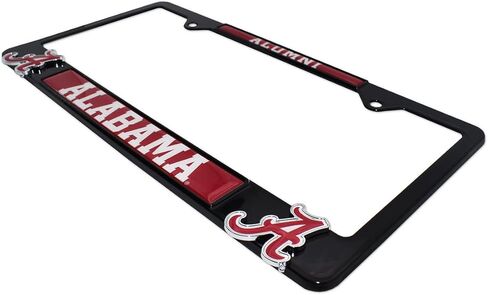 Collegiate Alumni Black Metal Premium License Plate 3D Frame (Texas Tech) in Saudi Arabia