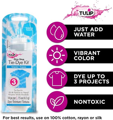 Tulip One-Step Tie-Dye Kit Tulip Fabric Dye Open Stock 21547 Fdy Opstk Blue 3/36 in Saudi Arabia