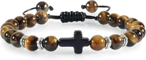 Orthodox Prayer Rope Handmade Natural Stone Wooden Beaded Bracelet, Christian Jesus Cross Braided Bracelets For Men Women, anglican prayer beads Prayer Yoga Jewelry Couple, greek worry beads chotki komboskini in Saudi Arabia