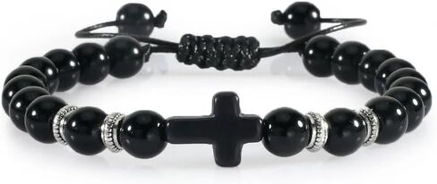 Orthodox Prayer Rope Handmade Natural Stone Wooden Beaded Bracelet, Christian Jesus Cross Braided Bracelets For Men Women, anglican prayer beads Prayer Yoga Jewelry Couple, greek worry beads chotki komboskini in Saudi Arabia