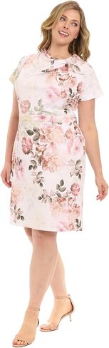 London Times Women's Polished Sheath Dress with Bow Detail Career Office Event Occasion Guest of in Saudi Arabia