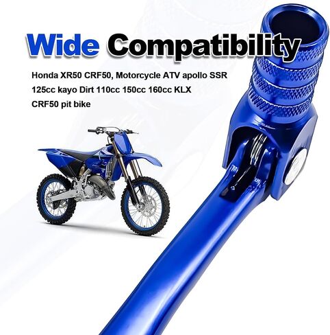 دراجة نارية طي العتاد شيفتر رافعة دواسة CNC متوافقة مع Honda XR50 CRF50 XR CRF 70CC 50CC 90CC 110CC 125CC DIRT PIKE (Silver) in Saudi Arabia