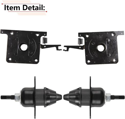 RLB-Hilon Hood Release Latch متوافقة مع Volvo VN VNL 2004 إلى 2018 ، من أجل 20498998 20565619 8074938 ، 4pcs المزلاج العلوي والسفلي ، لبرنامج السائق والركاب. in Saudi Arabia