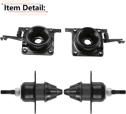 RLB-Hilon Hood Release Latch متوافقة مع Volvo VN VNL 2004 إلى 2018 ، من أجل 20498998 20565619 8074938 ، 4pcs المزلاج العلوي والسفلي ، لبرنامج السائق والركاب. in Saudi Arabia