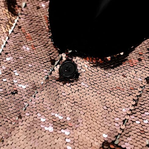 رجال السترة اللامعة للرجال بريق سهرة معدنية سترة الحفل حفل زفاف زر واحد in Kuwait