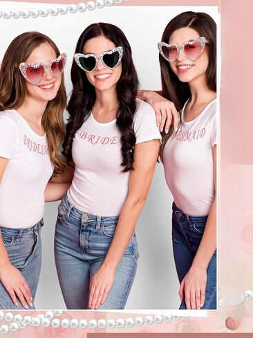 12 PCS Bachelorette Party Sunglasses for Bridesmaids Bride Gride Gride for Wedding Party Favors in Kuwait