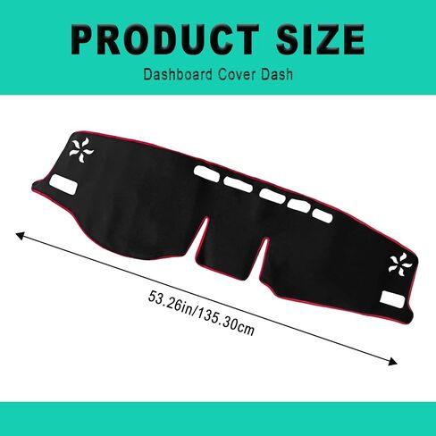 Dash Cover Mat, Center Console Cover Sunshield Protector, Dashboard Cover Compatible with T0y0ta RAV 4 2019 2020 2021 2022 2023 2024 2015 (Gray Trim) in Kuwait