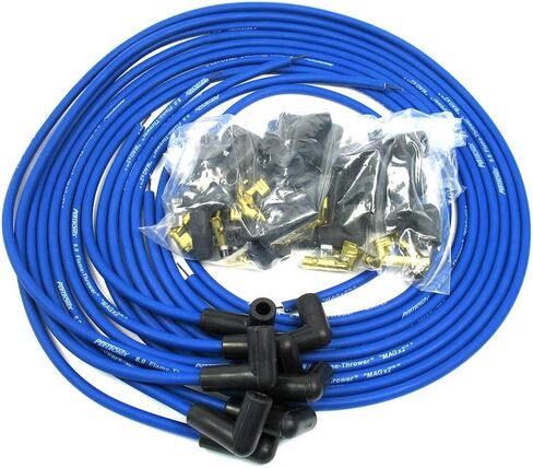 PerTronix 808290 Flame-Thrower Black 8mm Universal 90 Degree Spark Plug Wire for 8 Cylinder in Kuwait