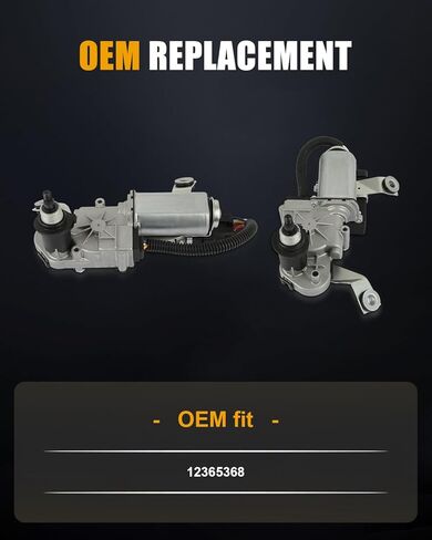 ROADFAR Rear Windshield Wiper Motor Compatible For Chevy, For GMC & Oldsmobile Vehicles - For Blazer 1995-2005,For Jimmy 1995-2005,For Bravada 1996-2001 4-Pin Replace OE# 12365368 in Kuwait