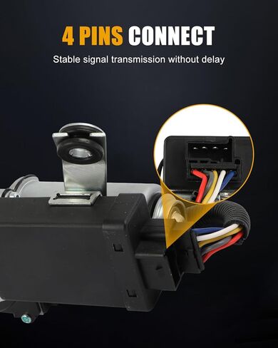 ROADFAR Rear Windshield Wiper Motor Compatible For Chevy, For GMC & Oldsmobile Vehicles - For Blazer 1995-2005,For Jimmy 1995-2005,For Bravada 1996-2001 4-Pin Replace OE# 12365368 in Kuwait