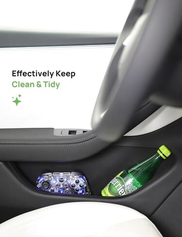 TPARTS Door Side Storage Box for Tesla Model 3 Highland 2024 2025+, Silicone Waterproof Tray Organizer Compartment, Tesla Interior Accessories Front Rear Door Handle Pocket Protectors Cover (Set of 4) in Saudi Arabia
