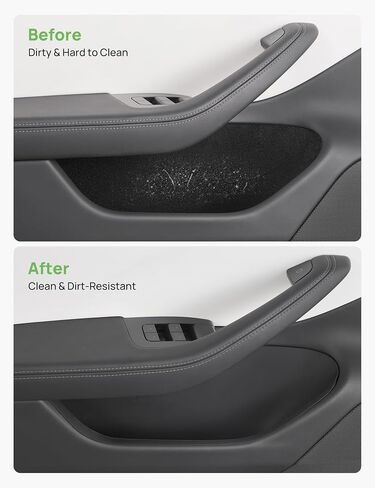 TPARTS Door Side Storage Box for Tesla Model 3 Highland 2024 2025+, Silicone Waterproof Tray Organizer Compartment, Tesla Interior Accessories Front Rear Door Handle Pocket Protectors Cover (Set of 4) in Saudi Arabia