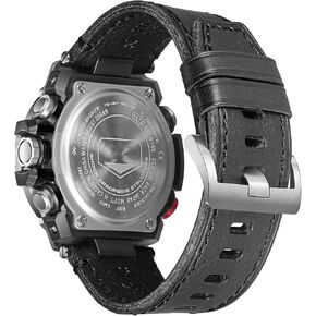 Replacement Leather Watch Strap Suitable for Casio GST-210 / GST-300 / GST-400 / GST-410 / GST-210B / GST-S100D / GST-S210B Men's Bracelet Watch Band