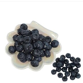 50PCS Artificial Blueberry Lifelike Blueberries Craft Decor Realistic Fake Fruit Bowl Fillers for Kitchen Countertops Bakery Displays Photography Props
