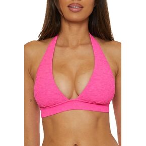 Trina Turk Women's Indio Banded Halter Bikini Top, Adjustable, Tie Back, Swimwear Separates