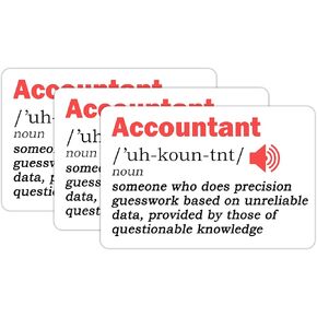 Set 3Pcs Accountant Sticker, Accounting Accessory Sticker, Office Humor Sticker, Water Assitant Die-Cut Vinyl Spreadsheet Stickers Decals for Laptop, Phone, Water Bottles, Funny Sticker (3 Inches)