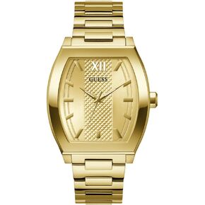 GUESS Men's 42mm Watch - Gold-Tone Bracelet Champagne Dial Gold-Tone Case