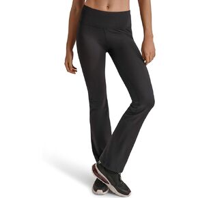 DKNY WOMENS عالية الخصر محيط الساق مستقيمة اليوغا بانت