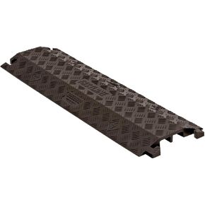 Fastlane FL2X1.75-B Polyurethane 2 Channel Drop Over Cable Protectors with L-Shaped Connectors, Black, 36" Length, 10.75" Width, 1.5" Height