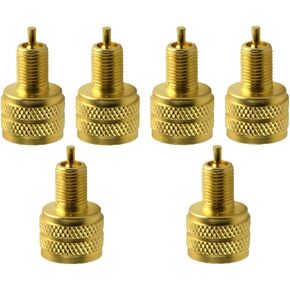 BAOSOSY 6PCS EXTROM GOLD ROLVE ROALVE STEM ADAPTER LEND 22MM