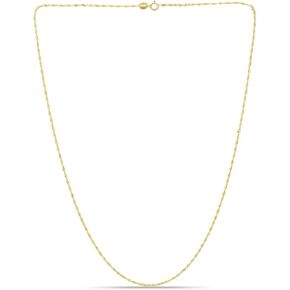 SEA OF ICE Singapore Rope Chain Necklace –Silver Chain Necklace for Women and Men – 925 Sterling Silver ring Clasp Jewelry Chain – Multisize Silver Chain Unisex
