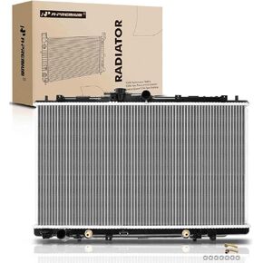 A-Premium Engine Coolant Radiator Assembly with Transmission Oil Cooler Compatible with Honda Accord 1998-2002 V6 3.0L & Acura TL 1999-2001 V6 3.2L, Automatic Trans.
