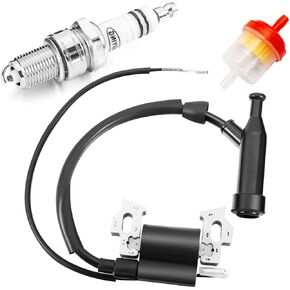Ignition Coil Assembly for Predator 212cc 5.5 6.5 HP 69730 69727 196cc Coleman Ct200u Baja MB200 Motovox Hummerhead Gx160 Gx200 Generator Mini Bike Go Kart Pressure Washer Lawn Mower