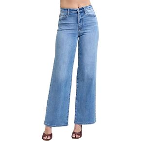 Judy Blue High Waist Vintage Wash Retro Wide Leg, Inseam 33"