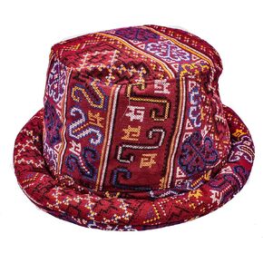 Boho Tribal Bucket Hat, Unique Fabric Hat, Colorful Summer Hat, Roll Brim Hat, Hippie Bucket hat, Festival Hat
