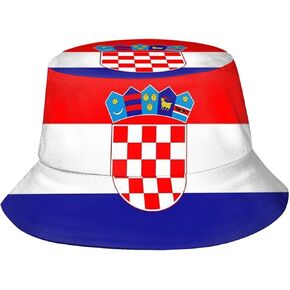 أزياء CROATIA FLAG DIVER HAPS Summer Travel Travel Sun Hat قبعة في الهواء الطلق في الهواء الطلق.