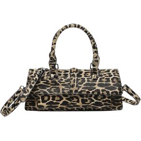 Qwinee Women's Faux Leather Leopard Print Crossbod
