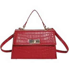 Qwinee Women's Vaux Leather Crossbody Bag Top Habel Counter Bag Bag Minimalist Handbag