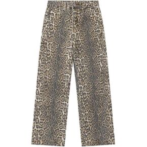 Cheetah Jeans Leopard Print Vintage Baggy Wide Leg High Waisted Oversized Cheetah Print