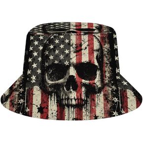 American Flag Bucket Hat for Men Women – Patriotic 4th of July Sun Hat, Tie Dye & Star Print Summer Caps in Saudi Arabia