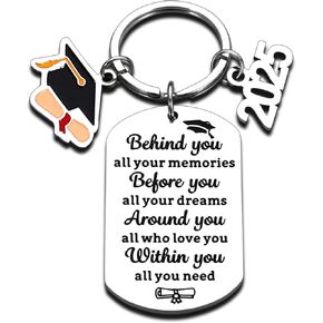 XPENMULBOJA Class of 2025 Graduation Gifts for Her Him 8th Grade Graduation Gifts for Girls Boys Middle High School 2025 Graduation Decorations 2025 Graduation Keychain Bulk