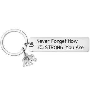 Inspirational Gifts Motivational Keychains - Elephant Dragon Flamingo Encouragement Uplifting Gift for Men Women Christmas