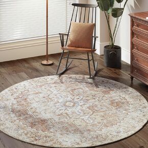 jinchan Runner Rug 2x6 Vintage Hallway Rug Boho Washable Runner Floral Medallion Retro Lightweight Non Slip Classic Thin Soft Carpet for Kitchen Bedroom Bathroom Laundry Room Doorway Blue