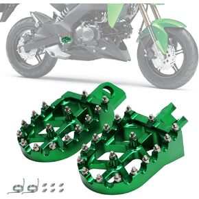 Motorcycle Foot Pegs Footpegs Rest Pedal MX Style CNC for Z125 Pro 2016-2024 Black