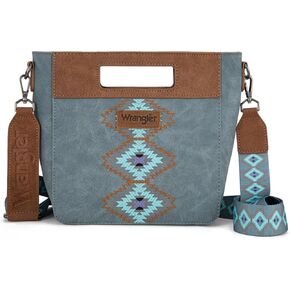 Montana West Wrangler Small Aztec Satchel Handbags with Crossbody Strap & Credit Card