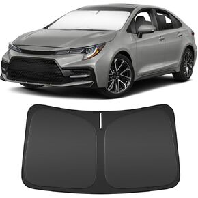 Windshield Sun Shade for 2020-2025 Toyota Corolla Compatible Accessories-4 Layers Custom Fit Foldable Front Window Sunshade Sun Visor Protector, Block UV Rays Keep Your Car Cooler