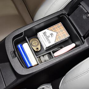 Center Console Organizer Tray Compatible with 2024 2025 Chevrolet Trax and 2024 2025 Buick Envista Interior Accessories Insert Armrest Secondary Storage Box Coin Holder, Black