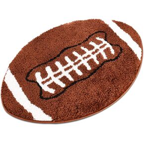 Cool Football Rug for Men Room Decor Non Slip Kid Rug for Aesthetic Living Room & Area Rugs Fun Decor 32"x20" Microfiber Fluffy for y2k Sport Room Decor
